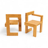A Pair of Steltman Chairs, Gerrit Rietveld, 1963