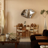 Mirror Polished Stainless Steel Wall Sculpture CM794 by Clementine Machonachie