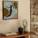 Small Ceramic Black Vase Bowl by Tee McManus