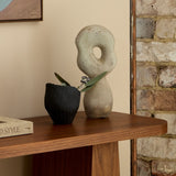 Small Ceramic Black Vase Bowl by Tee McManus