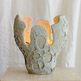 Sarah Sculptural Lamp in Blue Coral by Tess Miller