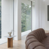 Lattice Brushed Aluminium Side Table by Georgina Davies