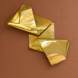 Origami Folded Brass CM795 by Clementine Machonachie
