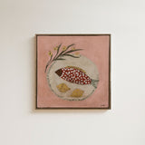 Fish Plate in Pink Original Artwork by Brittany Ferns