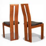 Six Mario Marenco Dining Chairs, Italian, c1970