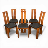 Six Mario Marenco Dining Chairs, Italian, c1970
