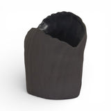 Kuro Black Fluted Vase by Tee McManus