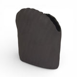 Kuro Black Fluted Vase by Tee McManus