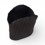 Kuro Black Fluted Vase by Tee McManus