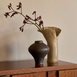 Large Yuki Beige Vase by Tee McManus