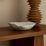 Sold | Fluted White Ceramic Bowl by Tee McManus