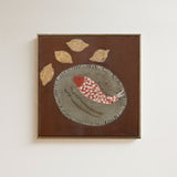 Fish Plate in Brown Original Artwork by Brittany Ferns