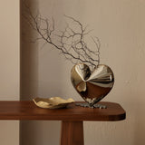 Fluted Beige Ceramic Bowl by Tee McManus