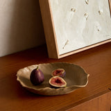 Fluted Beige Ceramic Bowl by Tee McManus
