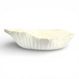 Sold | Fluted White Ceramic Bowl by Tee McManus