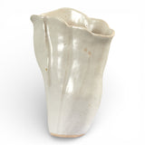 Sold | White Pleated Midi Vase by Tee McManus