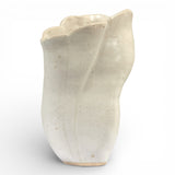 Sold | White Pleated Midi Vase by Tee McManus