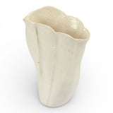Sold | White Pleated Midi Vase by Tee McManus