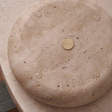Halo Travertine Tray by Black Blaze