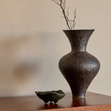 Wakame Footed Dark Green Ceramic Bowl by Tee McManus