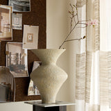White Raku Flare With Sea Salt by Emily Belle Ellis