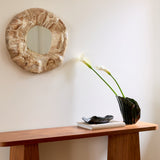 Wakame Dark Green Tall Ceramic Vase by Tee McManus