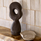 Jean Black Raku Ceramic Sculpture #2 by Tess Miller