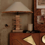 Timber & Raffia Table Lamp
