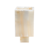Trunk Vase in White Onyx by Black Blaze