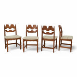 Sold | Four Razor Blade Dining Chairs by Henning Kjærnulf, Danish, 1960s