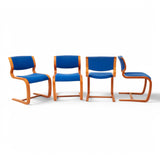 Four Danish dining chairs, Thygesen and Sørensen, 1970s-80s