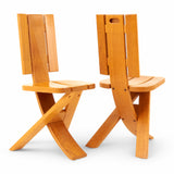 Four Seltz Dining Chairs, 1970s, French