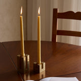 Tall Candle Block in Brass