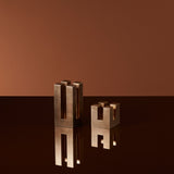 Small Candle Block in Brass