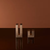 Small Candle Block in Brass