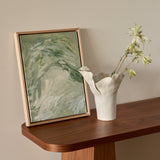 Yuto White Ceramic Vase by Tee McManus
