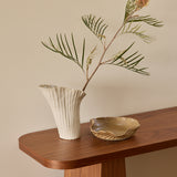 Nanami White Ceramic Vase by Tee McManus