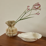 Small Fluted White Ceramic Bowl by Tee McManus