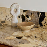 Beige Footed Ceramic Bowl by Tee McManus